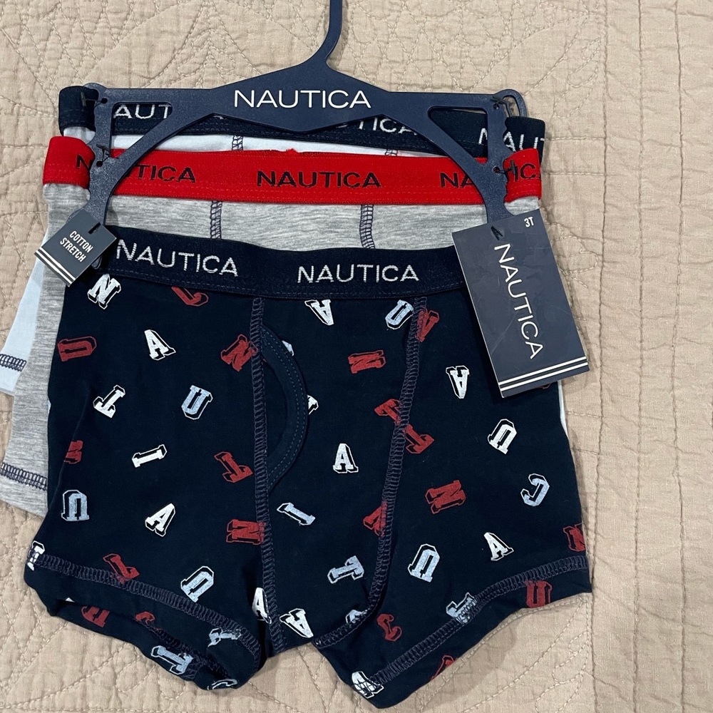 NWT 3T Nautica Boxer Briefs - Cotton stretch